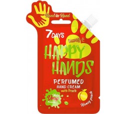 7Days Happy Hands Honey Peach Perfumed Hand Cream 25ml