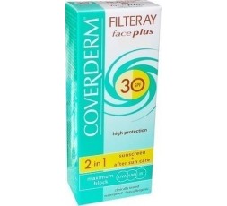 Coverderm Filteray Face Plus 2 in 1 Sunscreen & After Sun Care Normal Skin SPF30 50ml
