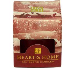 Heart & Home Αρωματικό Κερί Μικρό - Νύχτα Χριστουγέννων 52g