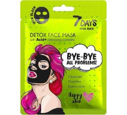 7 Days Total Black Bye-Bye, Skin Problems Sheet Mask 25gr