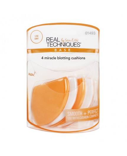 Real Techniques 4 Miracle Blotting Cushions 1493
