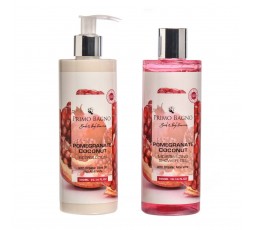 Primo Bagno Pomegranate & Coconut Gift Set Duo - Body Lotion 300ml + Shower Gel 300ml 