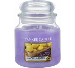 Yankee Candle Κερί σε Γυάλινο Δοχείο Medium σειρά Lemon Lavender 411g