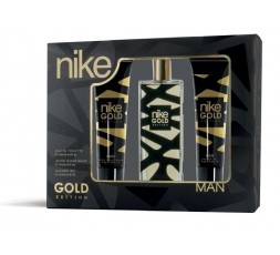 Nike Gold Edition Man Gift Set Eau De Toilette 100ml + After Shave Balm 100ml + Shower Gel 100ml