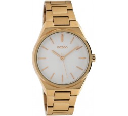 Ρολόι Γυναικείο Oozoo Timepieces White / Gold Stainless Steel Bracelet C10343