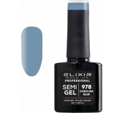 Elixir Semigel Ημιμόμινο Βερνίκι 978 Carolina Blue 8ml