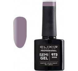 Elixir Semigel Ημιμόμινο Βερνίκι 973 Dove 8ml