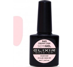 Elixir Semigel Ημιμόμινο Βερνίκι 945 Creamy Pink 8ml