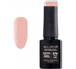 Elixir Semigel Ημιμόμινο Βερνίκι 576 Pale Pink 5ml
