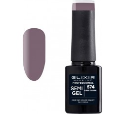 Elixir Semigel Ημιμόμινο Βερνίκι 574 Deep Taupe 5ml