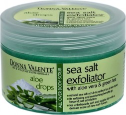 Donna Valente Aloe Drops Body Sea Salt Exfoliator 600gr