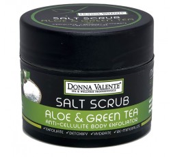 Donna Valente Body Salt Scrub Aloe & Green Tea 250gr