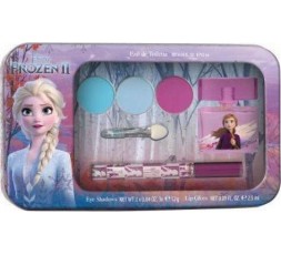 Air Val Disney's Frozen Metallic Case Set EDT 10ml Σκιές Ματιών 3 x 1.2gr & Lip Gloss 2.5ml
