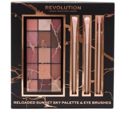 Revolution Beauty Reloaded Sunset Sky Palette & Eye Brushes Set