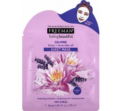 Freeman FeelingBeautiful Calming Lotus & Lavender Oil Sheet Mask 25ml