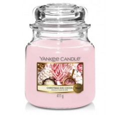 Yankee Candle Αρωματικό Κερί Medium Σειρά Christmas Eve Cocoa 411gr