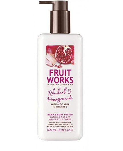Grace Cole Fruit Works Rhubarb & Pomegranate Hand Body Lotion 500ml