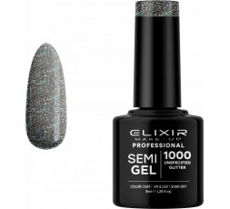 Elixir Semigel Ημιμόμινο Βερνίκι 1000 Unspecified Glitter 8ml