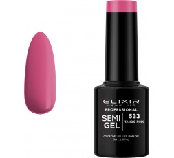 Elixir Semigel Ημιμόμινο Βερνίκι 533 Tango Pink 5ml