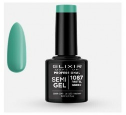 Elixir Semigel Ημιμόμινο Βερνίκι 1087 Pastel Green 8ml