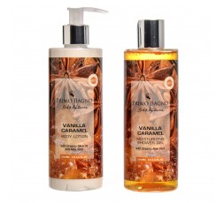 Primo Bagno Vanilla Caramel Gift Set Duo - Body Lotion 300ml + Shower Gel 300ml 