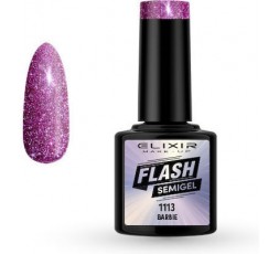 Elixir Flash Semigel Ημιμόμινο Βερνίκι 1113 Barbie 8ml