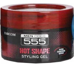 Farcom Men Code 555 Hot Shape Styling Gel Μαλλιών 250ml