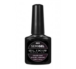 Elixir Semigel Ημιμόνιμο βερνίκι - 869 (Black Lust) 8ml