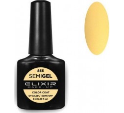 Elixir Semigel Ημιμόνιμο βερνίκι - 855 (Pastel Yellow) 8ml