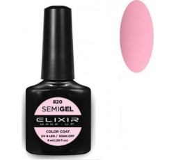 Elixir Semigel Ημιμόνιμο βερνίκι - 820 (Baby Pink) 8ml