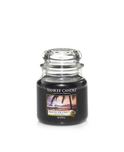 Yankee Candle Κερί σε Γυάλινο Δοχείο Medium σειρά Black Coconut