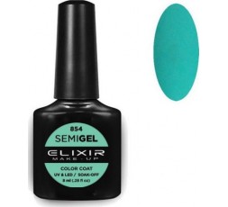 Elixir Semigel Ημιμόνιμο βερνίκι - 854 (Caribbean green) 8ml