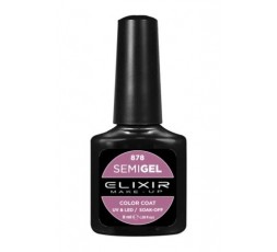Elixir Semigel Ημιμόνιμο βερνίκι - 878 (Super Pink) 8ml