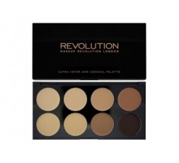 Makeup Revolution Ultra Cover and Conceal Palette - Medium Dark 10gr